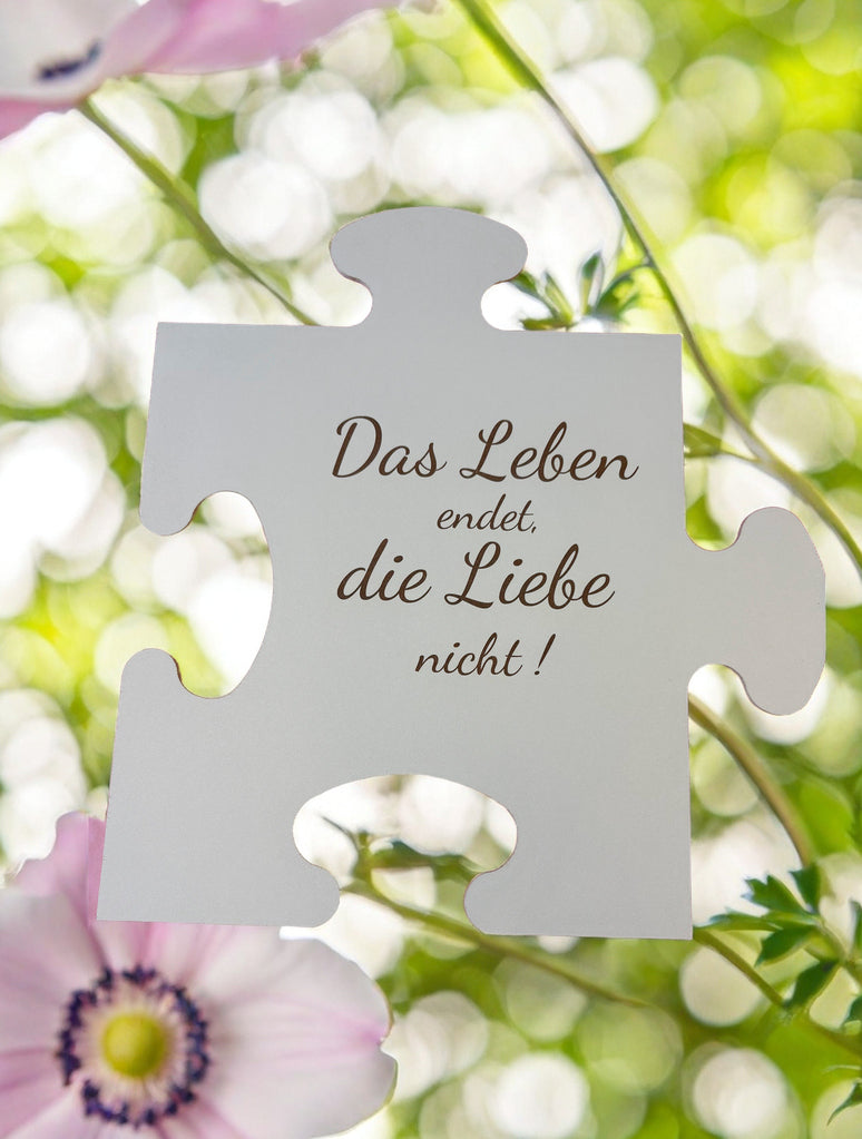 Erinnerungspuzzle Trauer 47cm groß