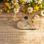 Holzherz der Erinnerungen mit MemoryMedaillon