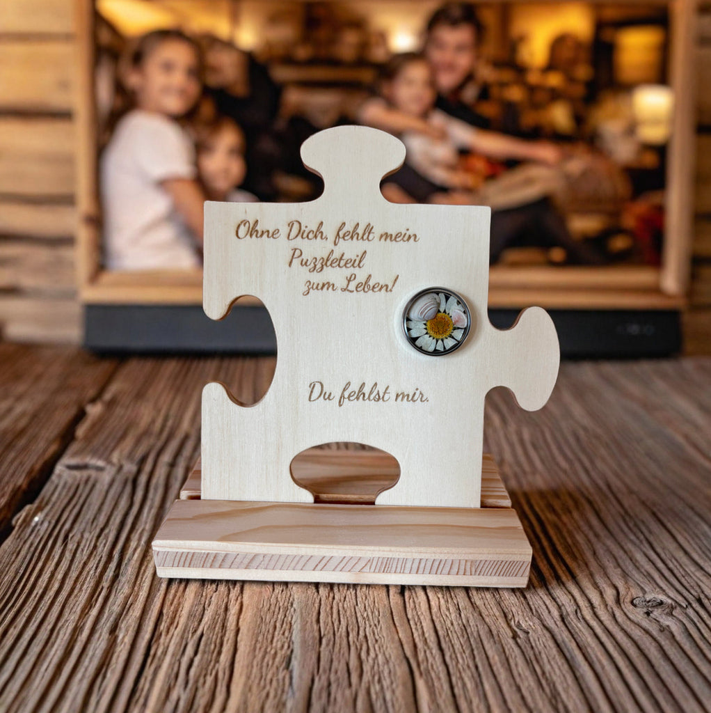 Erinnerungspuzzle klein mit Medaillon voller Erinnerung