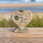 Stehherz mit Glasbottle oder Memory-Medaillon