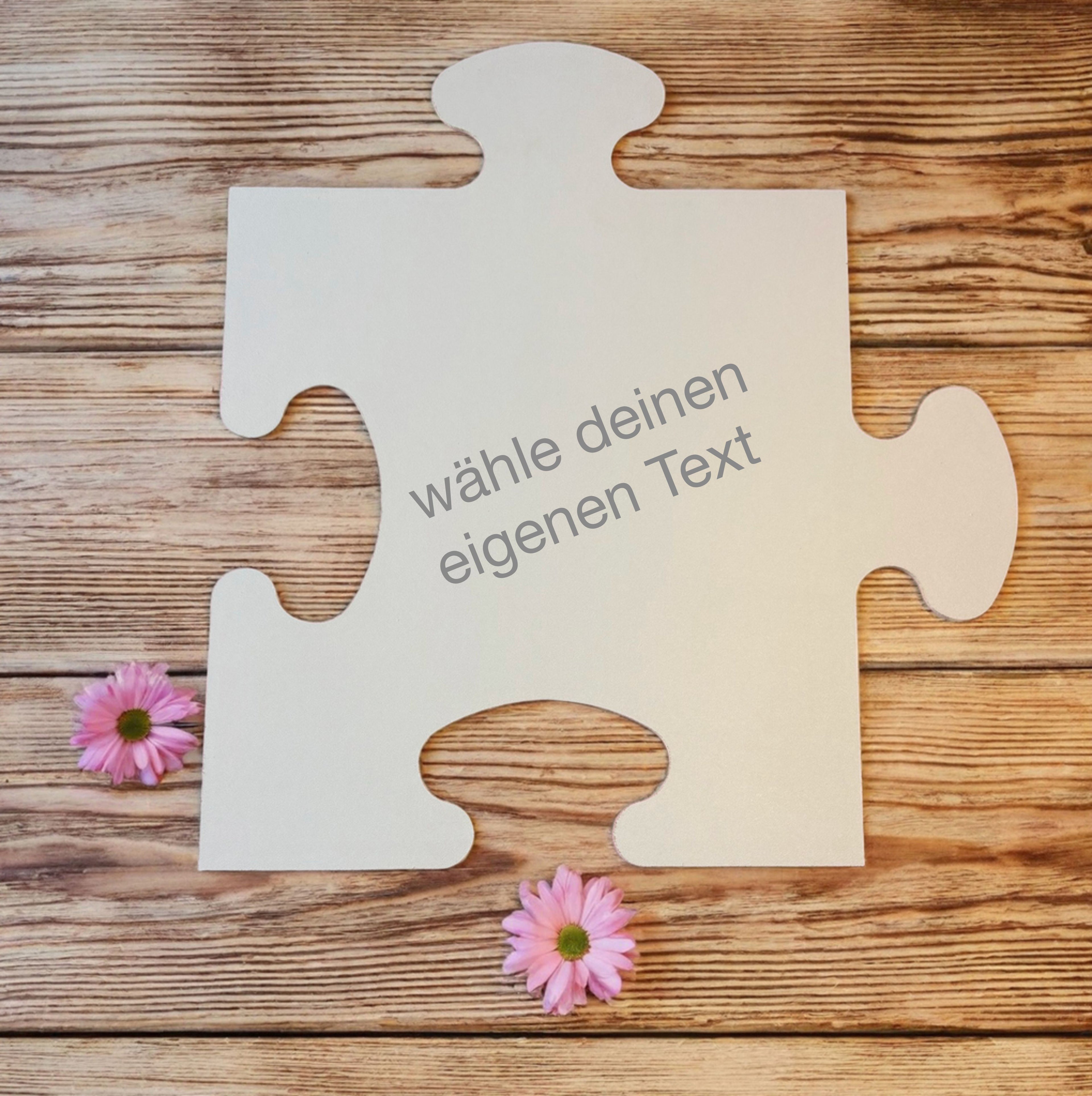 Hochzeits- Wedding Puzzle voller Erinnerungen Dein eigener Text