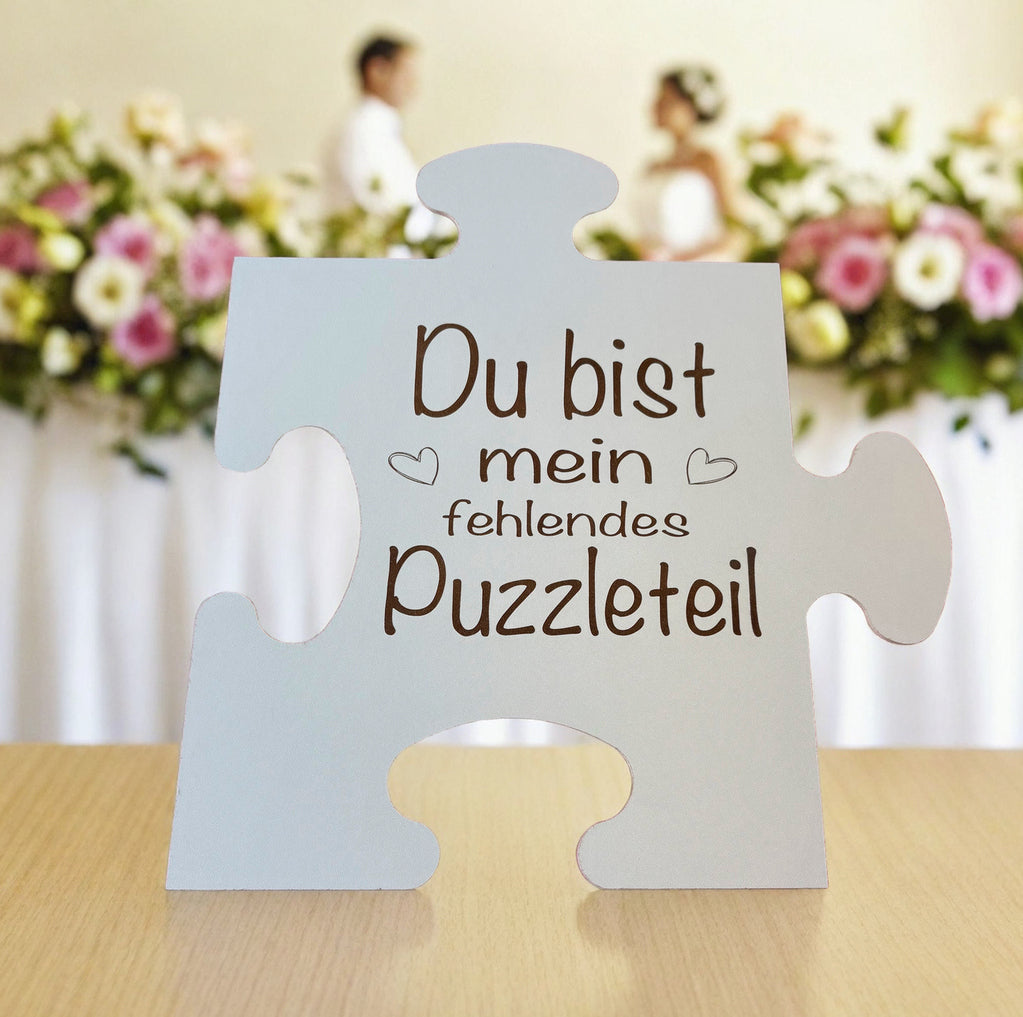 Hochzeits- Wedding Puzzle weiß